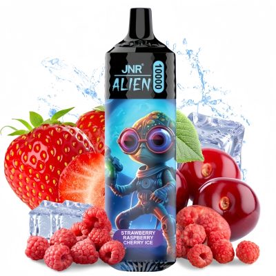 JNR Alien 10000 Strawberry Raspberry Cherry Ice 1 - Puff JNR